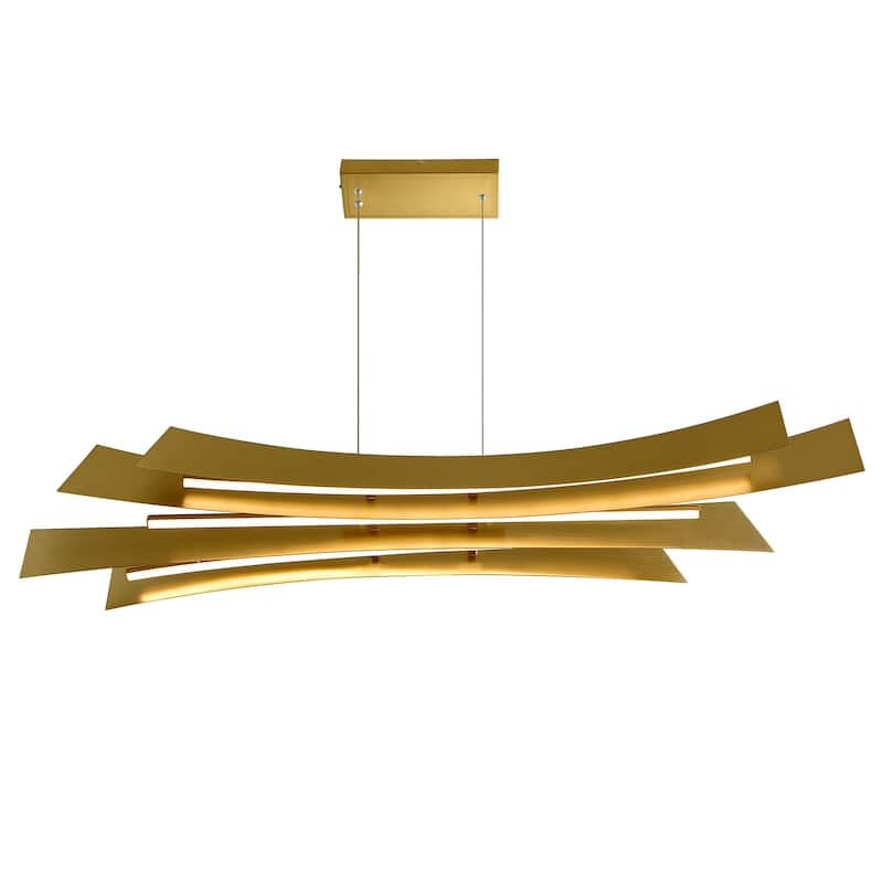 Candora Integrated LED Brass Chandelier