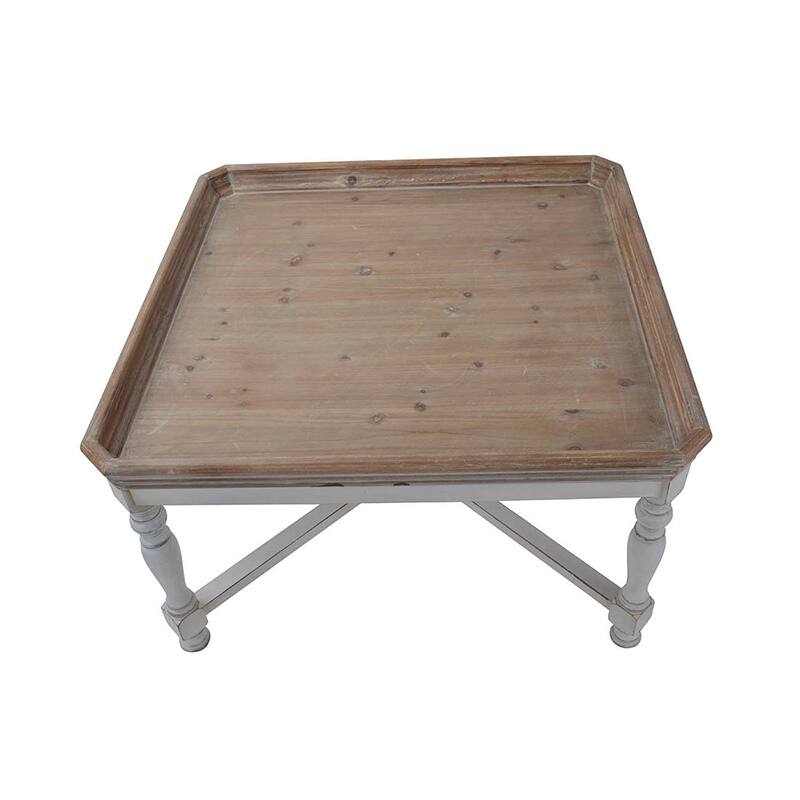 Square Alcott coffee Table, French Countory Tray Table