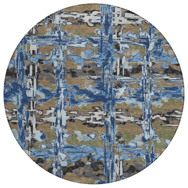 Machine Washable Indoor/ Outdoor Casual Fowler Chantille Rug