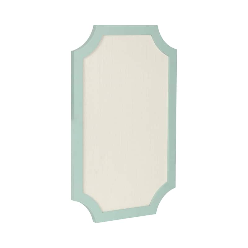 Kate and Laurel Holbrook Scalloped Rectangle Framed Pinboard - Green