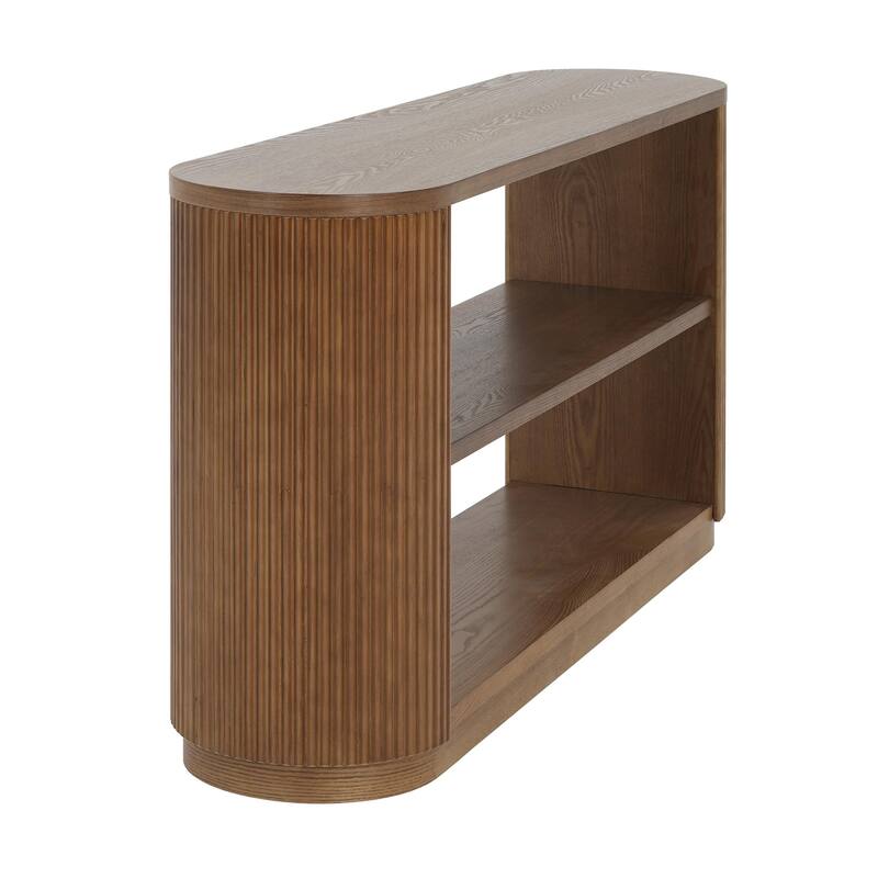 Multi-functional corridor table, open shelf