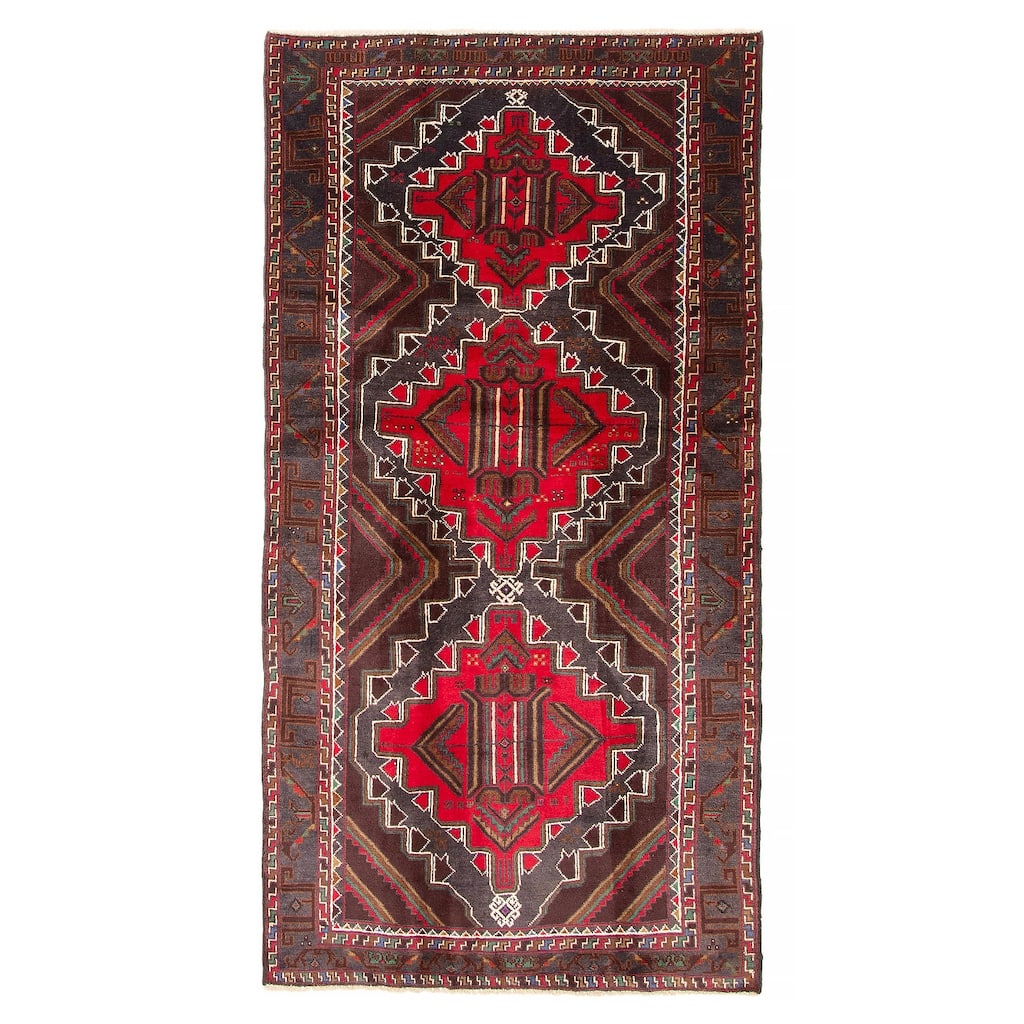 ECARPETGALLERY Hand-knotted Teimani Grey Wool Rug - 3'5 x 6'6