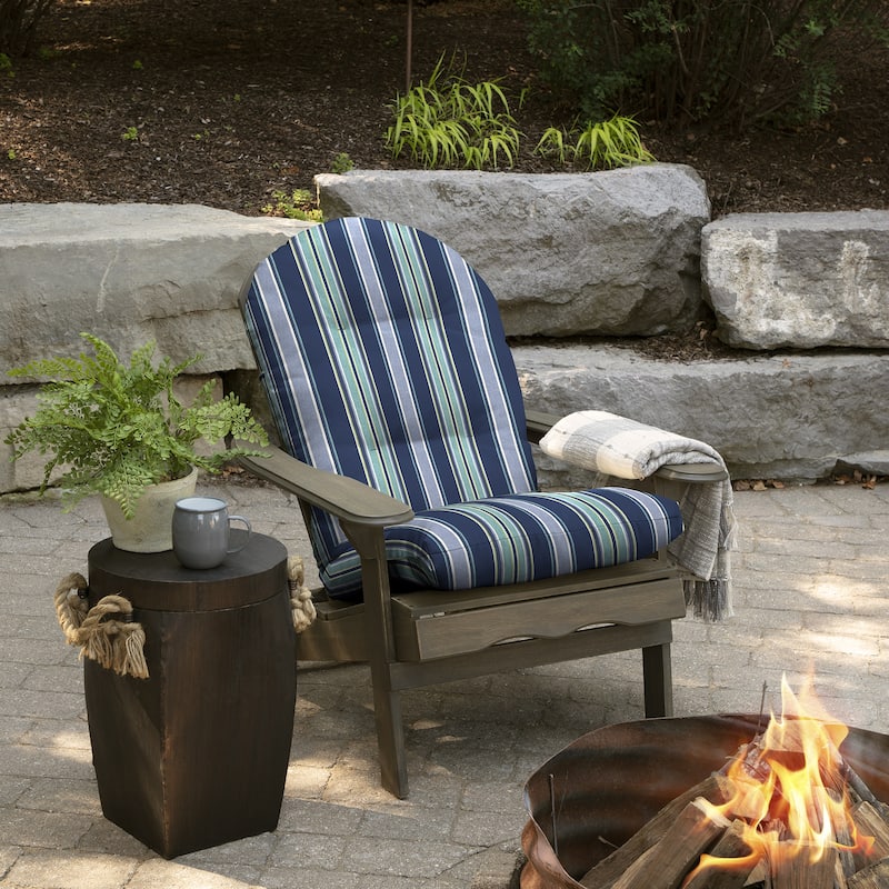 ARDEN Plush Modern Tufted Rocking Chair Cushion, Set of 2