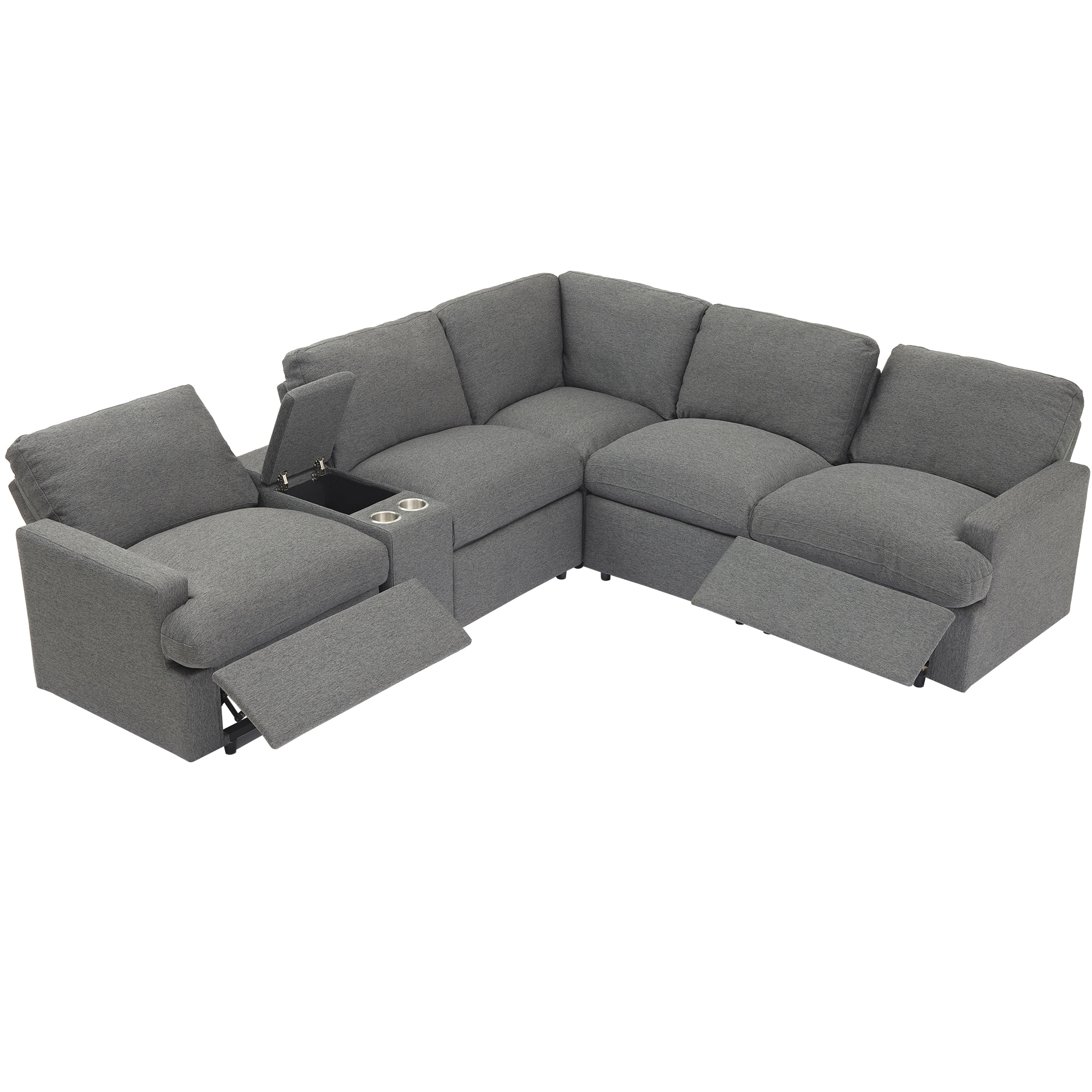 Milano Corner Sofa Bed with Electric Recliner - Lava Furniture Store