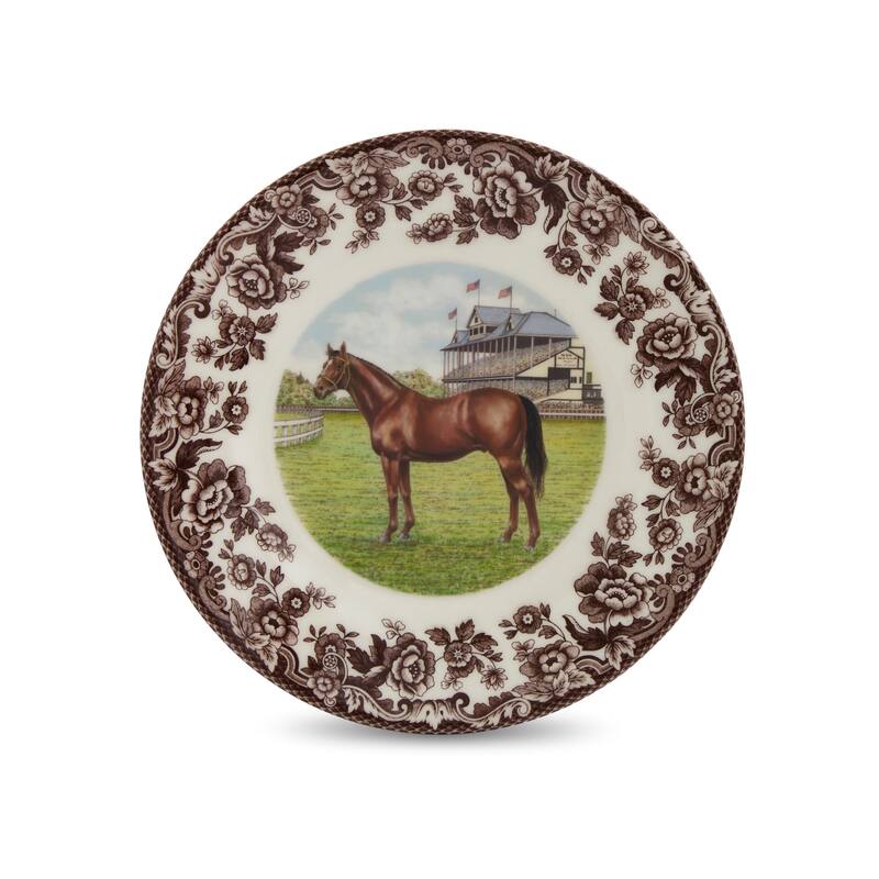 Spode Woodland Horse Motif Salad Plate - 8x8