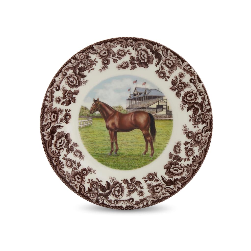 Spode Woodland Horse Motif Salad Plate - 8x8