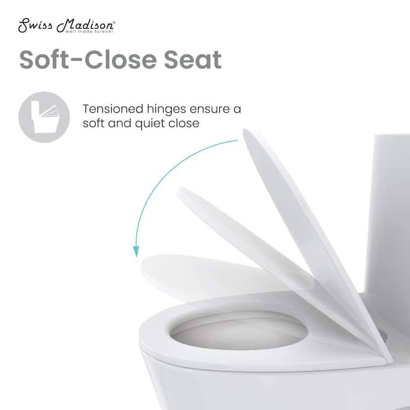 Angers Two-Piece Elongated Toilet Vortex Dual-Flush 1.1/1.6 Gpf - 27.35" x 15.75" 31.7"