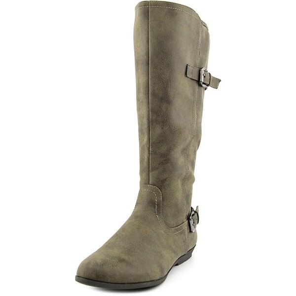 White Mountain Finalist Women Round Toe Synthetic Gray Knee High Boot