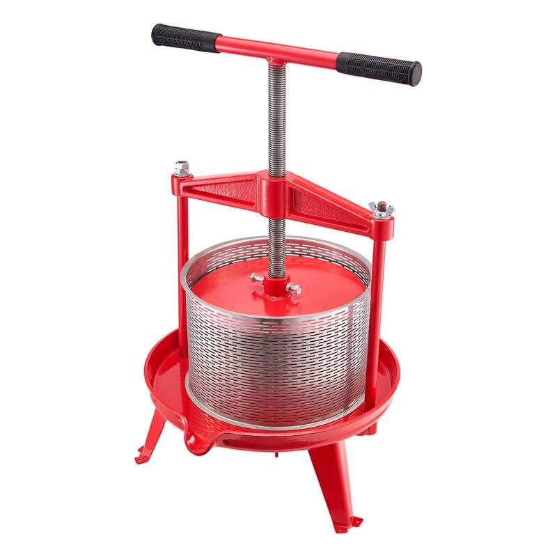 Fruit Wine Press Manual Press for Wine Making 2.38 Gal/9L Stainless Steel - Multi