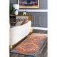preview thumbnail 10 of 8, Nuloom Bohemian Medallion Area Rug 2'8" x 8' Runner - Orange - Runner