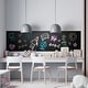 preview thumbnail 3 of 7, Walplus Blackboard Chalkboard Wall Stickers 79 inches Peel & Stick with Flexichalk Marker Neon Color Liquid Chalks Pen