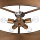 preview thumbnail 12 of 23, Artisan Antique Bronze Metal Drum Chandelier Light - Antique bronze