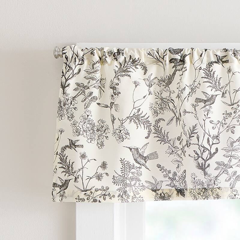 Curtainworks Hummingbird 3-piece Valance & Tier Pair Set
