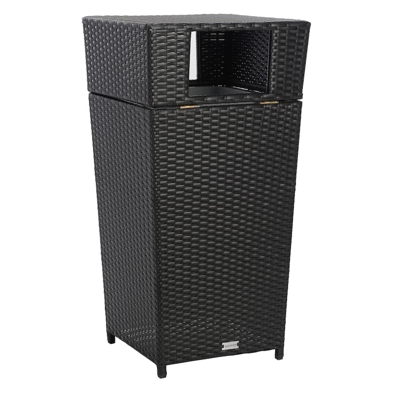 SAFAVIEH Outdoor Mazeli Trash Bin (Fully Assembled)