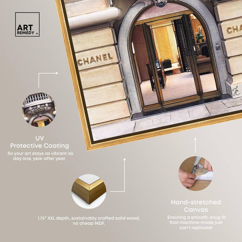 Expensive Store in Paris Canvas by Art Remedy
