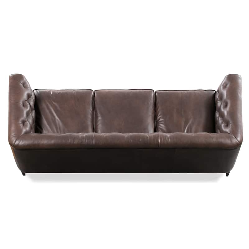 Poly & Bark Essex 89" Sofa - Full Grain Genuine Italian Leather
