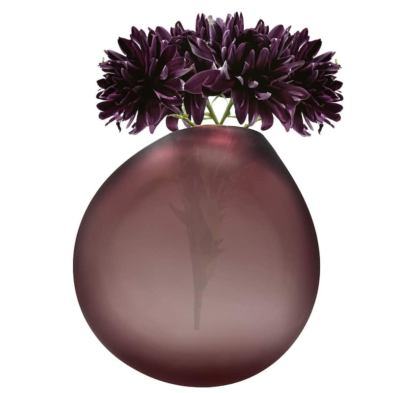 Premium Contemporary Glass Vase in Purple