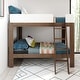 preview thumbnail 9 of 11, Max and Lily Mid-Century Modern Twin over Twin Bunk Bed