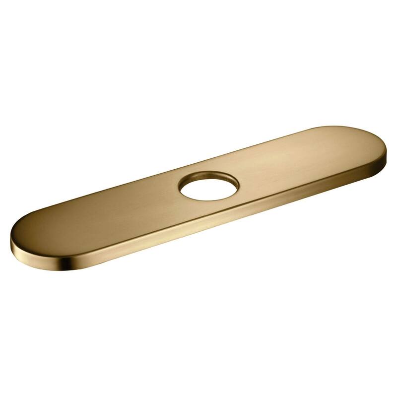 10 Inch Kitchen Faucet Hole Cover - Brushed Brass
