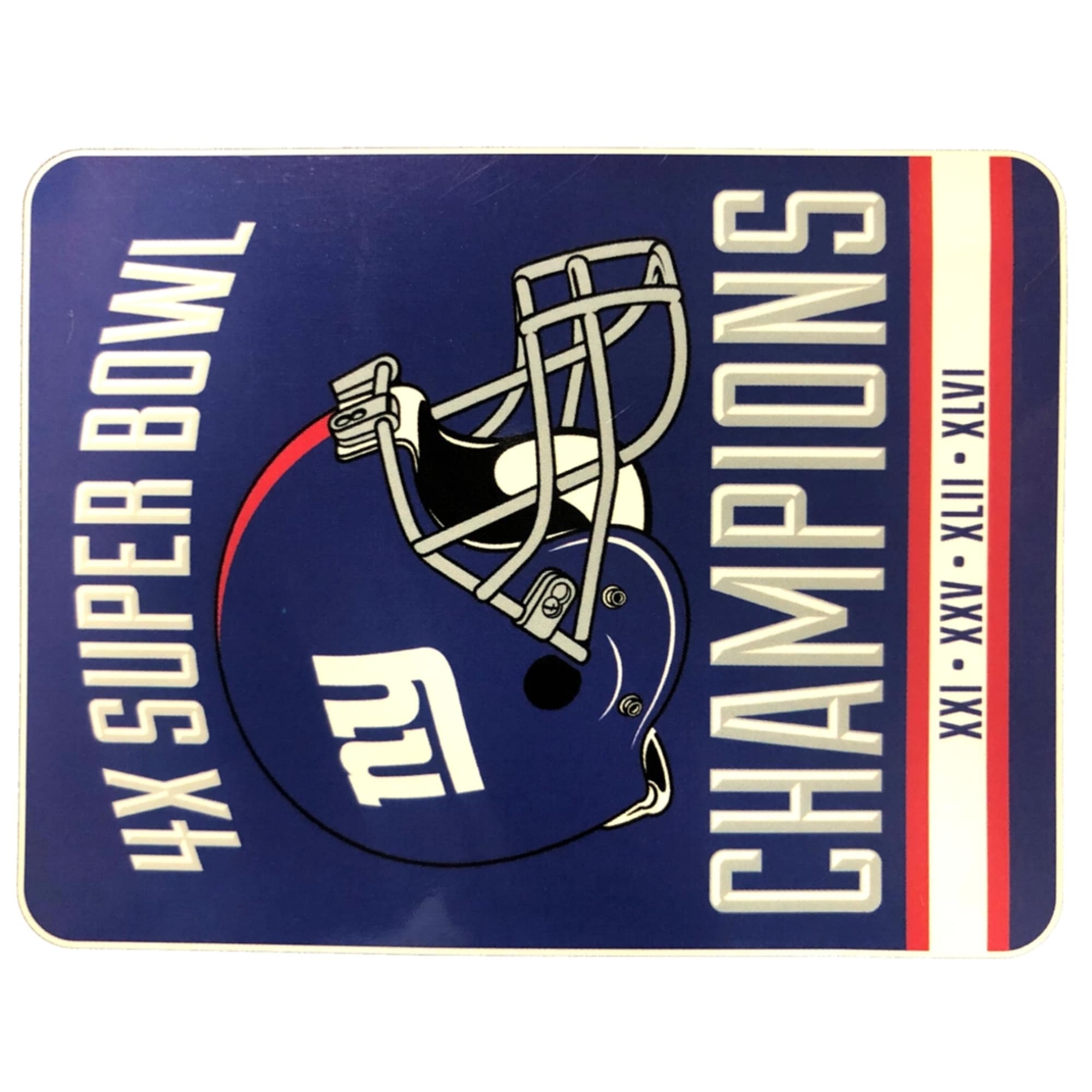 NFL Superbowl Champs Plush Throw New York Giants