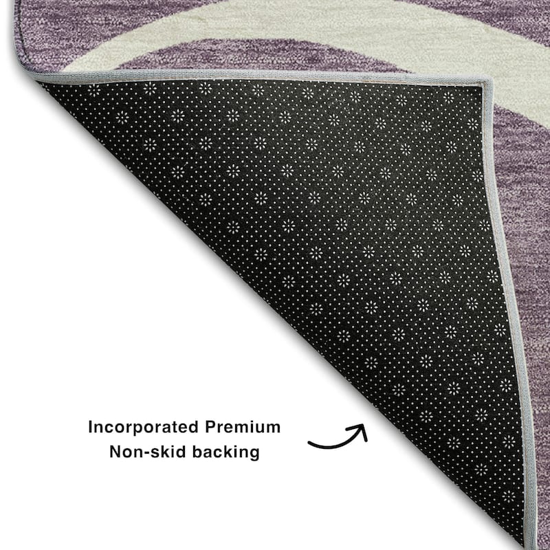 Premium Washable Super Soft Abstract Dash Mayfield Rug