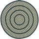 preview thumbnail 24 of 57, SAFAVIEH Handmade Braided Levina Country Rug 3' Round - Ivory/Dark Green - Round