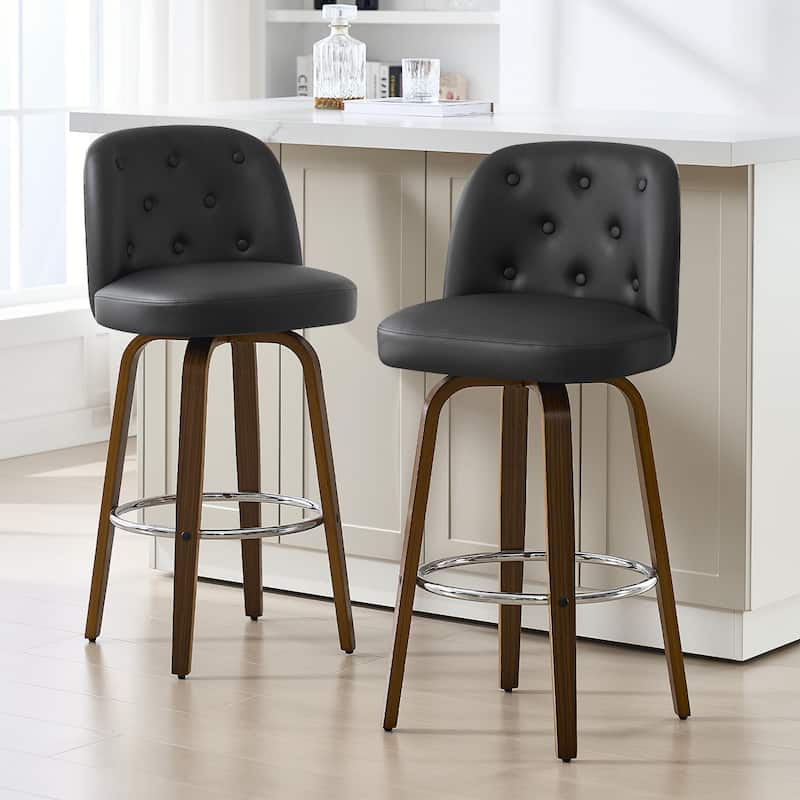 26"/29" Swivel Bar Stools/ Counter Stool with Bentwood Legs