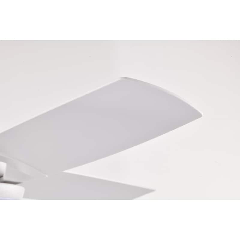 Hestrune 52-inch White LED Lighted Ceiling Fan