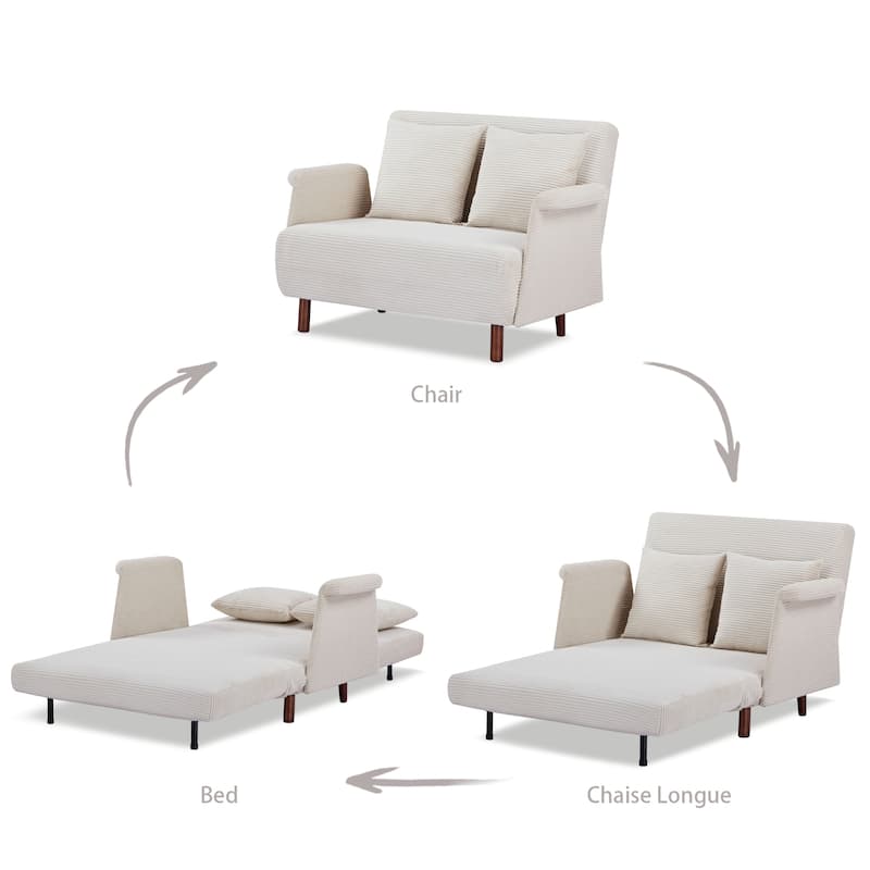 Artdeco Home - Boston & Cypress Convertible Futon Chair