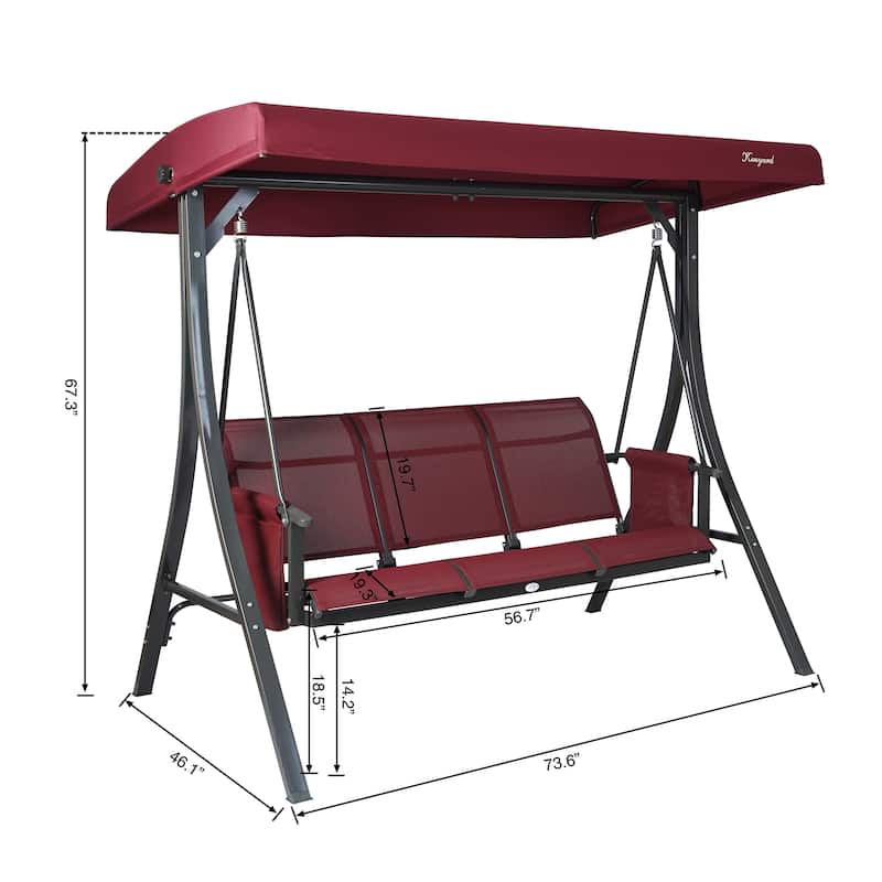 Kozyard Brenda Patio Swing Chair with Stand