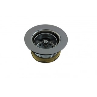 Chrome Nickel Plated Bar Sink Strainer Solid Brass with Bright Chrome Finish - 2-7/8" Drains Renovators Supply