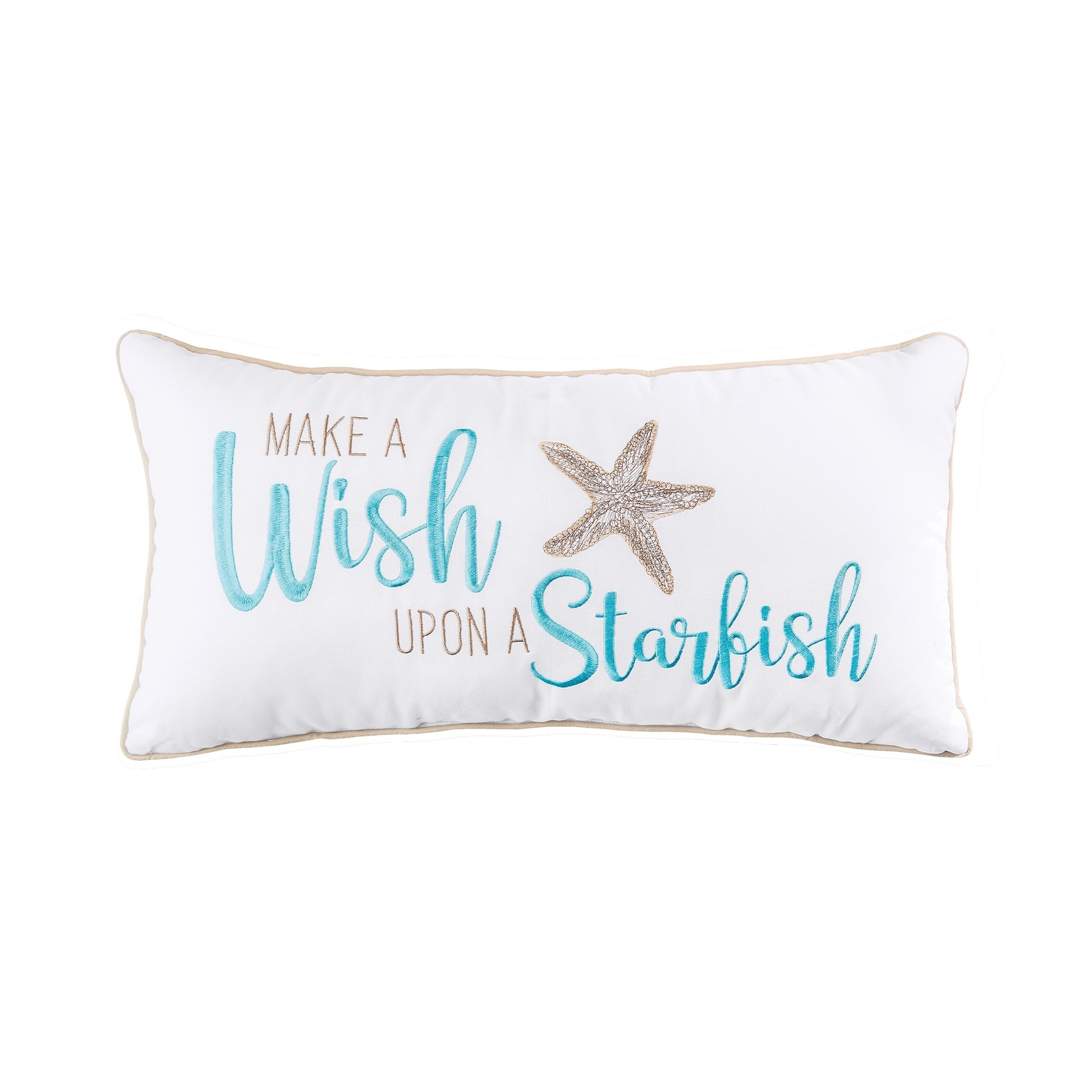 Wish Upon A Starfish Pillow On Sale Bed Bath Beyond 33608703