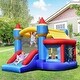 preview thumbnail 3 of 8, Gymax Inflatable Bounce House Castle Slide Bouncer Kids Basketball