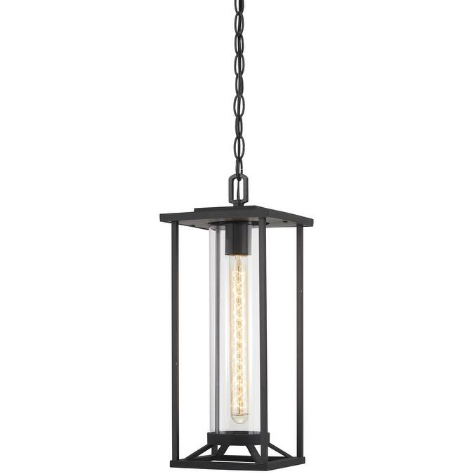 The Great Outdoors Trescott Single Light 7" Wide Outdoor Single Mini - Black