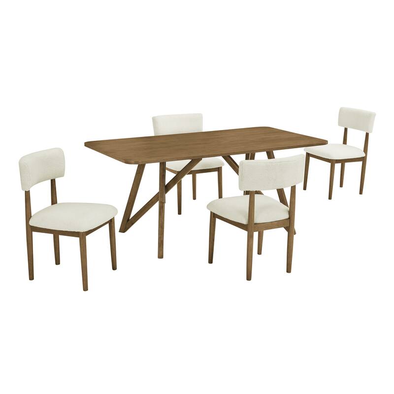 Roundhill Furniture Axler 5-Piece Dining Set