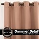 preview thumbnail 26 of 25, Aurora Home Antique Silver Grommet Top Thermal Insulated Blackout Curtain Panel Pair