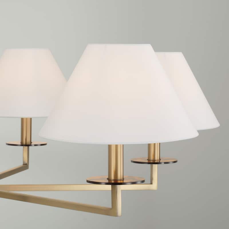 Gilda 6-Light Chandelier - 39.75"W x 19.75"H