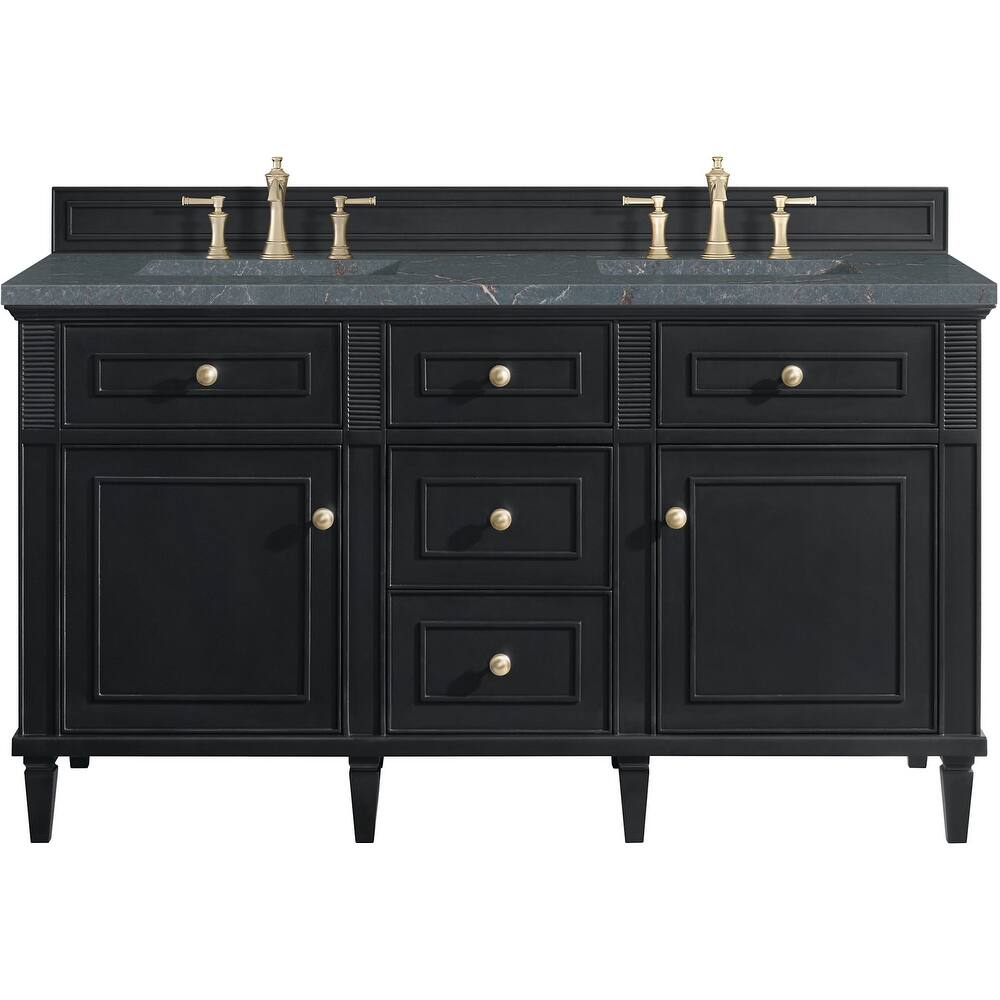 James Martin Vanities 424-V60D-FPBL Lorelai 60" Free Standing Double