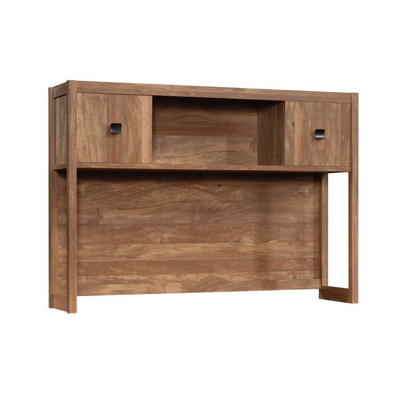 Wood Hutch with Hidden Storage, Brown - 59.96" W x 14.09" D x 42.21" H