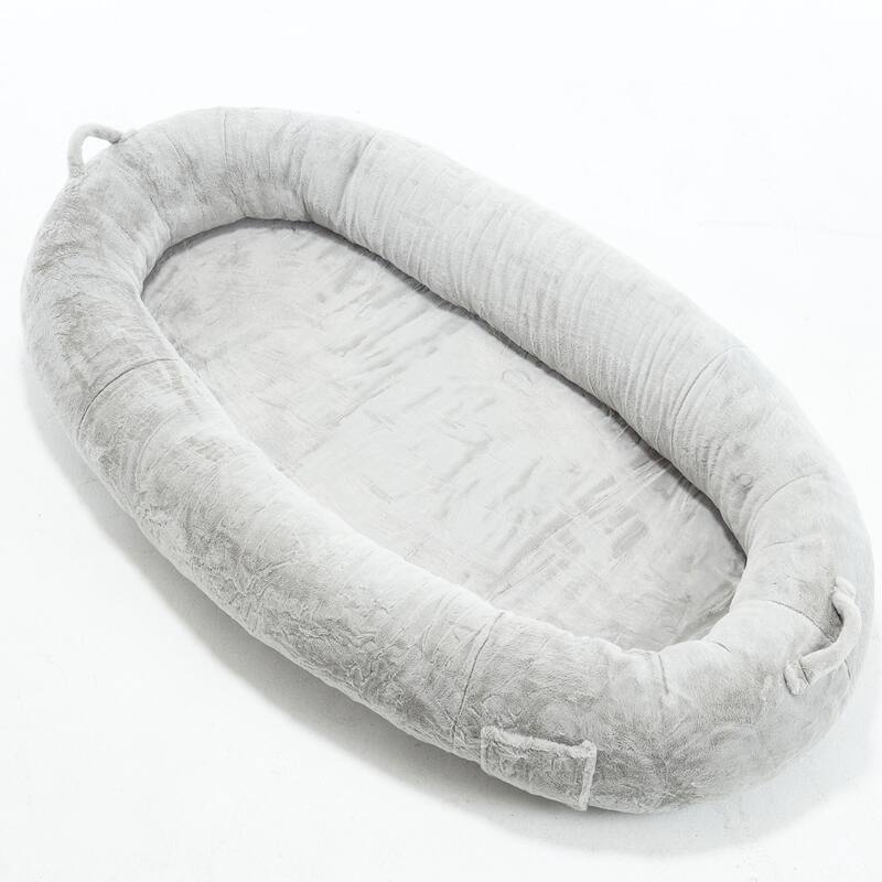 Human Dog Bed for Adult, Giant Extra Large Memory Foam Human Size Pet Bed for People, Fluffy Plush Dog Bed for Human