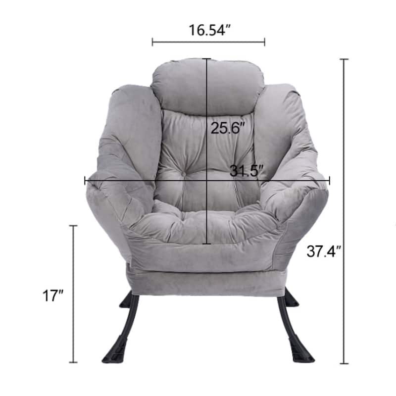Modern Living Room Single Leisure Lounge Lazy Chair with Armrest