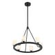 preview thumbnail 4 of 3, Aragon 6 Light Matte Black Chandelier