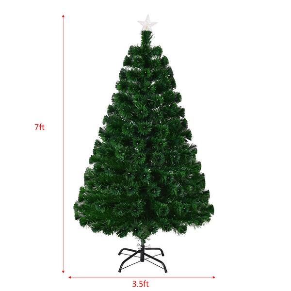 7 Pre Lit Christmas Trees