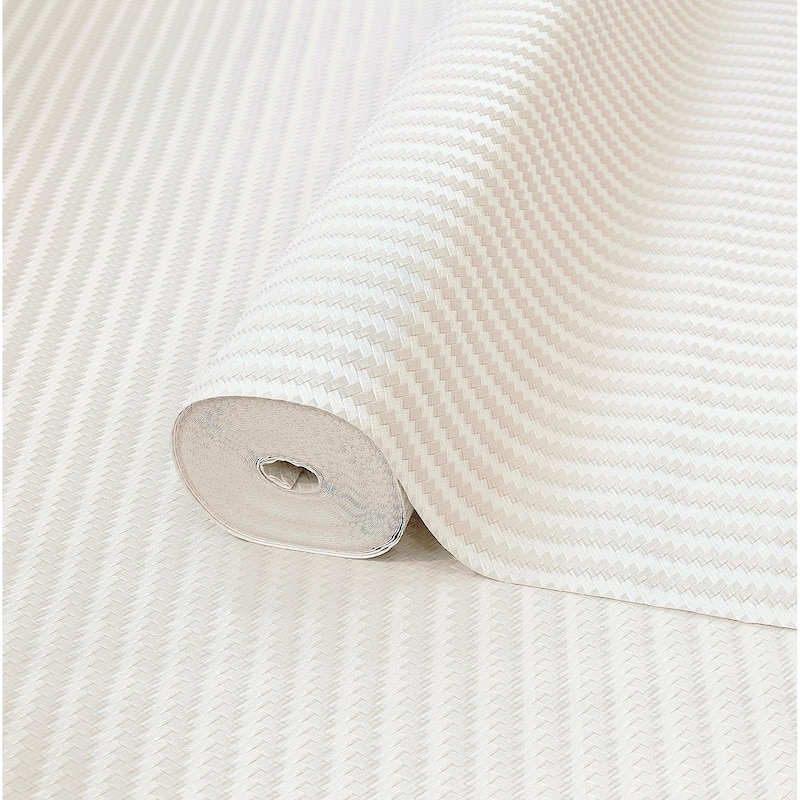 Chevron Basket Weave Timeless Quilted Feel Jute Design Wallpaper