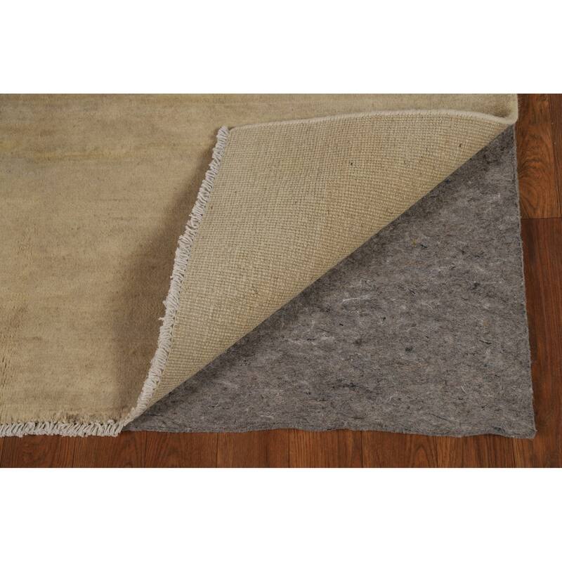 Gabbeh Oriental Runner Rug Hand-Knotted Wool Carpet - 4'1"x 11'3"