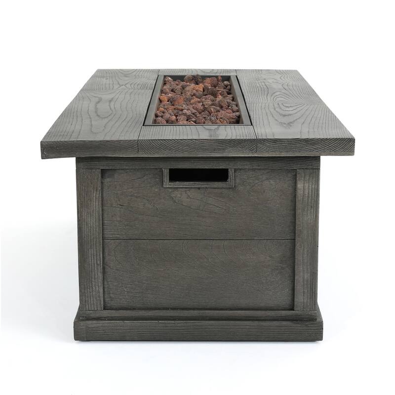Albion Outdoor 4-Seater Aluminum Chat Set with Fire Pit and Tank Holder by Christopher Knight Home