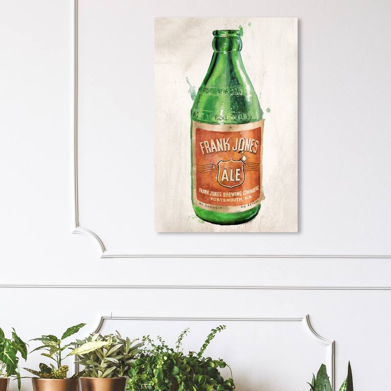 Wynwood Studio 'Frank Jones Ale' Drinks Wall Art Canvas Print Beer - 24 x 36