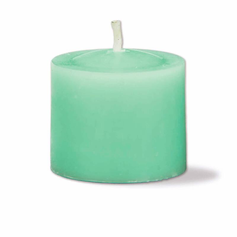 Color Studio Votive Candles Set of 12 Seafoam Smokeless Paraffin Wax Burn Time 5 Hrs