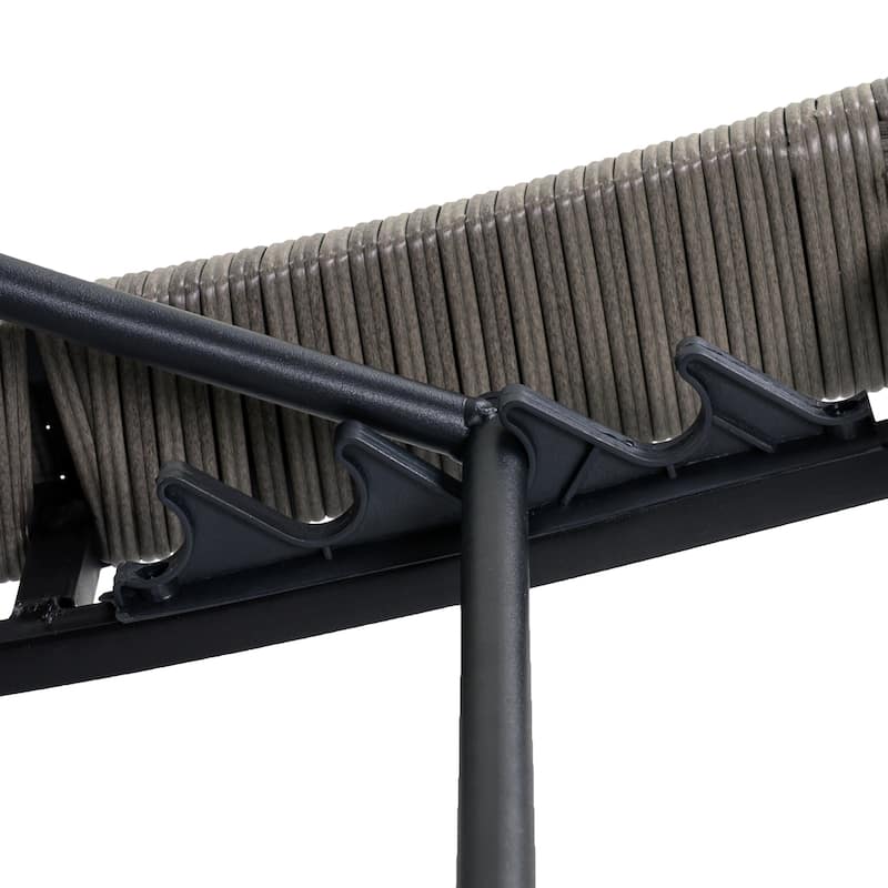 80"Patio Chaise Lounge Chairs Set of 2, Rattan Reclining Chair w/Rolling Wheels & Pull-out Side Table, Adjustable Backrest