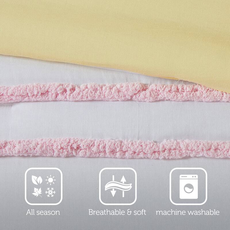 Mackenzie Cotton Comforter Set with Chenille Trim by Intelligent Design Kids